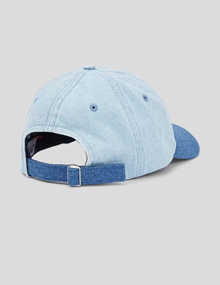 Cappello TOMMY JEANS patrimonio denim cappello denim blu
